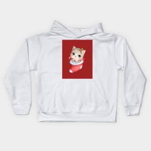 Christmas Cat Kids Hoodie